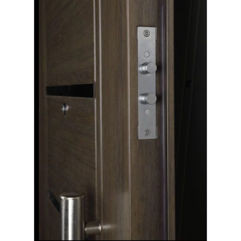 Puerta Multianclaje NOGAL AMERICANO Barral REDONDO 75 cm y Apliques - Imagen 5
