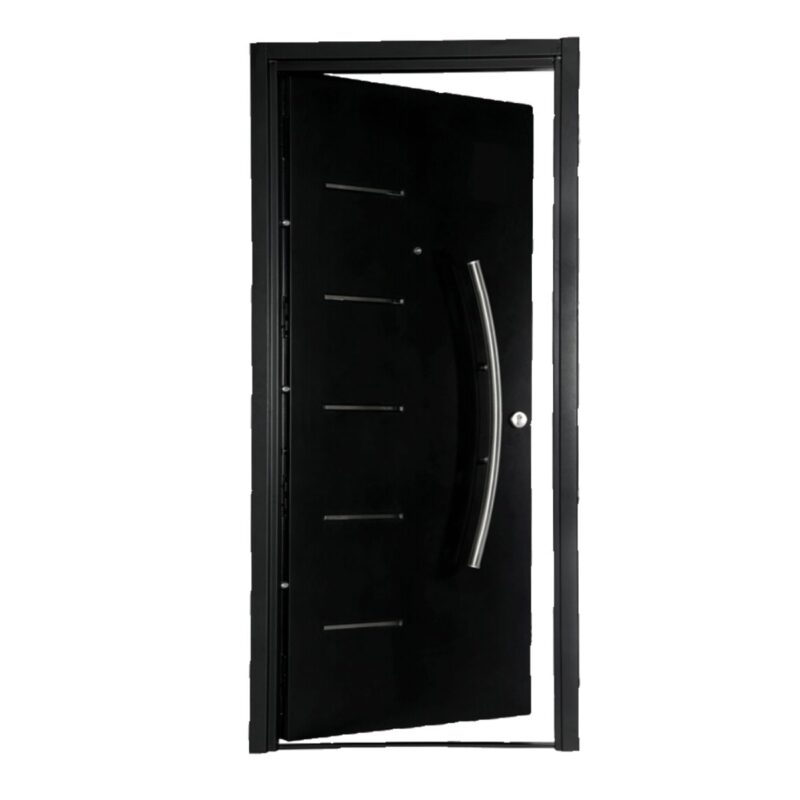 Puerta Multianclaje de Seguridad Negra Electrocincada 0,80 x 2,00
