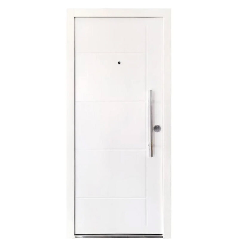 Puerta De Seguridad Blindada Con Cerradura Multianclaje Blanca