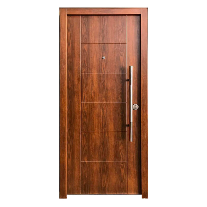 Puerta de Seguridad Multianclaje Modelo 760 Premium Simil Madera