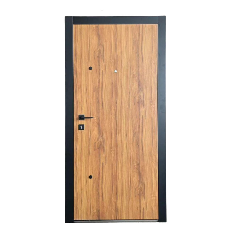 Puerta de Seguridad Multianclaje Modelo Terranova 65 mm - Simil Madera con barral - Imagen 2